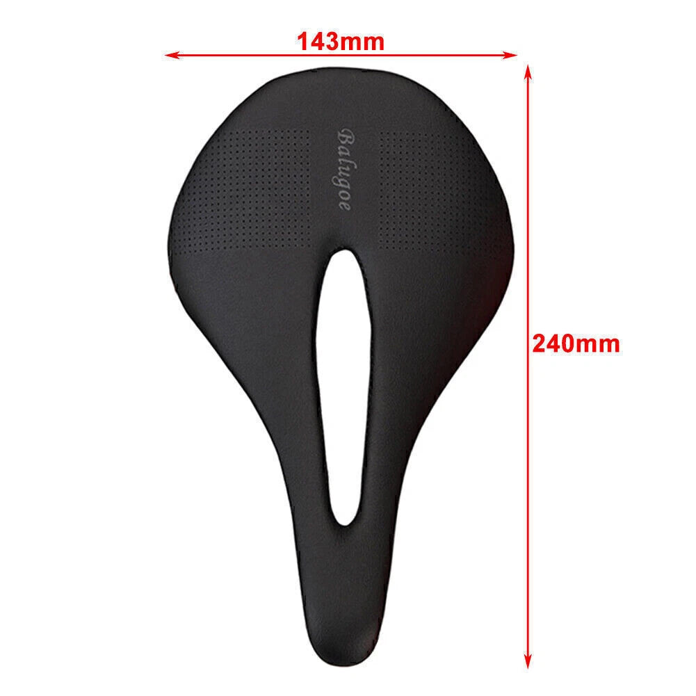 Bicycle Saddle for EC90 Road Bike (Hollow Carbon PU Leather)