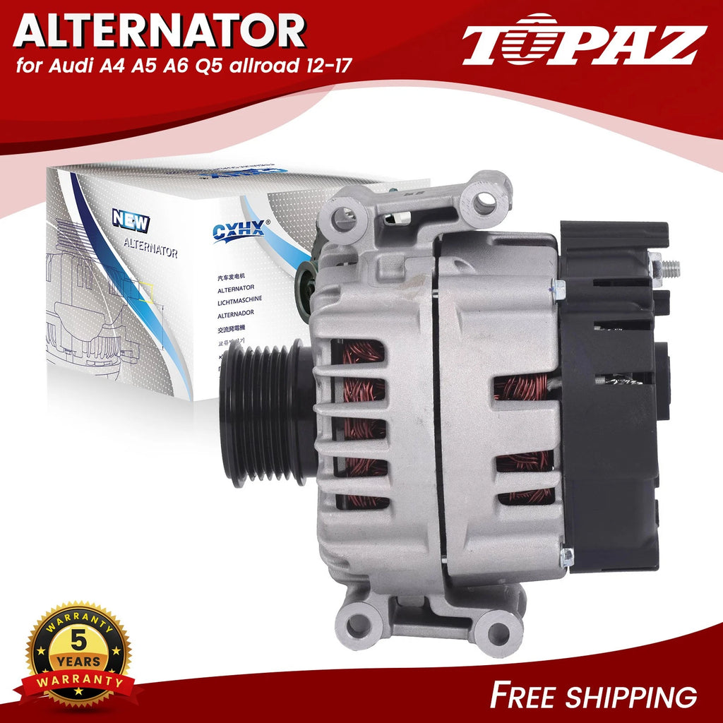 Alternator for Audi A4 A5 A6 Q5 allroad (2012–2017) 180A 12V 6-Groove