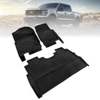 TPE Floor Mats Liners for Ford F-150 F150 Lightning Super Crew Cab (2015–2024)