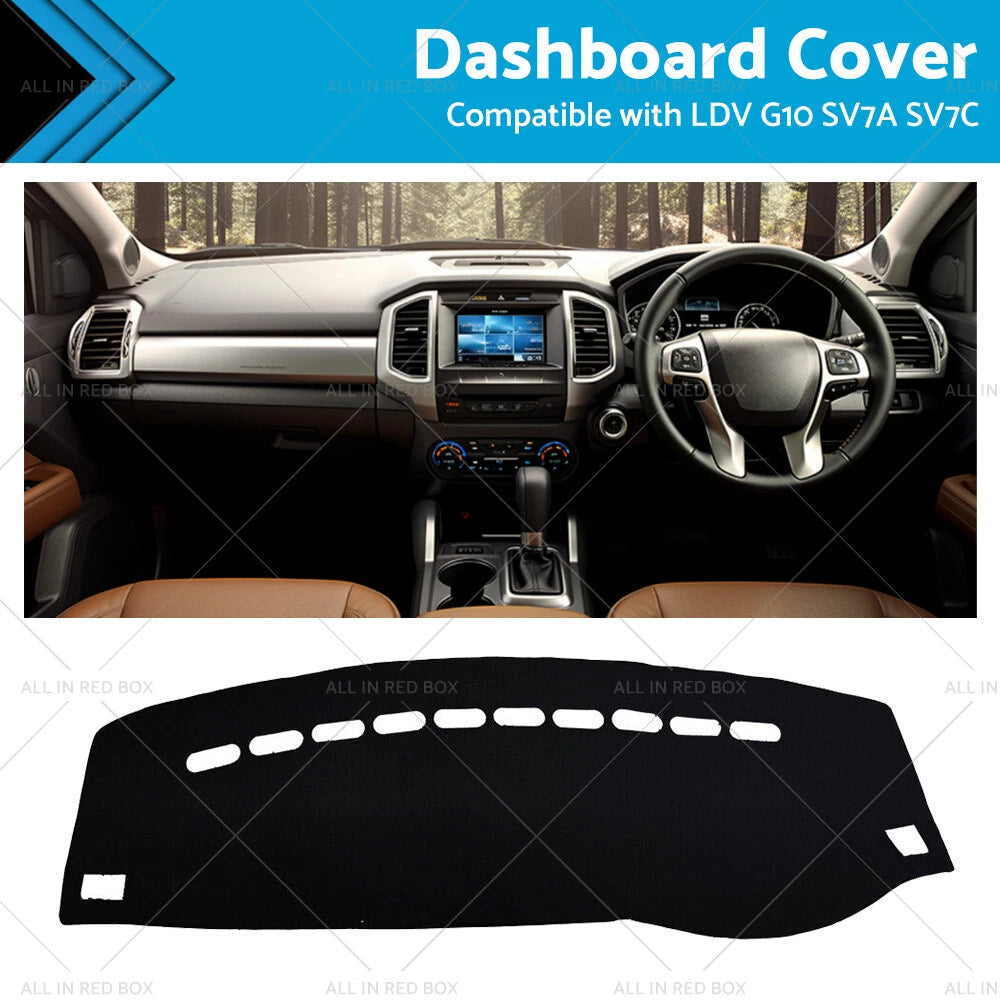 Non-Slip Dash Mat for LDV G10 SV7A SV7C (2015–2023) Black AU