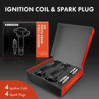 Set of 4 Ignition Coils & Spark Plugs for Mitsubishi RVR