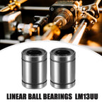 Set of 4 LM13UU Linear Ball Bearings for Car (13mm ID x 23mm OD x 32mm)