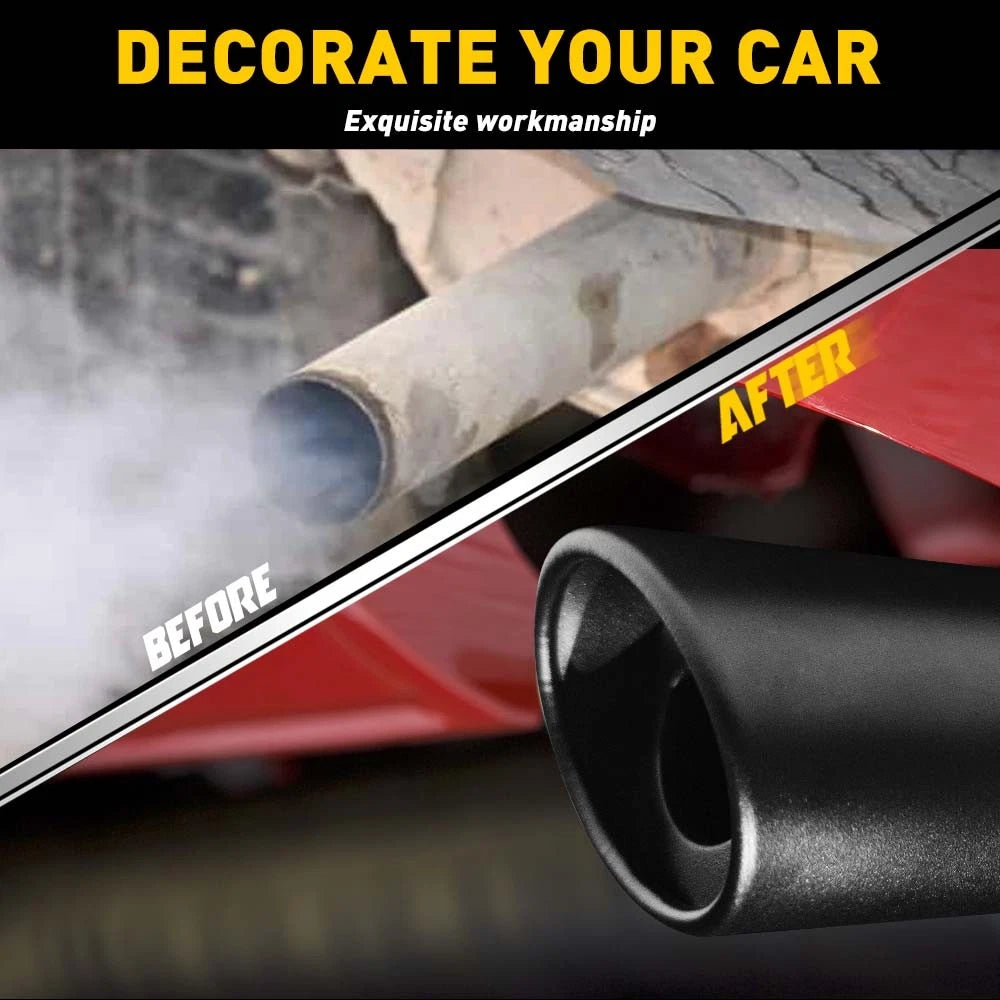 Exhaust Tailpipe Tip for Car Auto (1.5-2.4" Outlet)