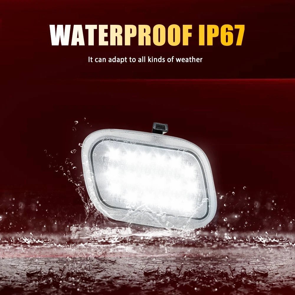 2X LED Tow Mirror Courtesy Light FL3Z13B374B for F-250 F-350 F-450 (2017–2022)