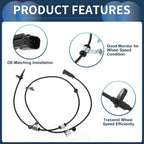 ABS Wheel Speed Sensor for Ford Edge (2015–2023) No.BT4Z2C190B FWD Rear Left