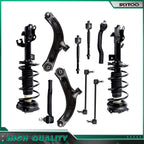 10pc Front Struts Lower Control Arm Tie Rod Sway Bar Kit for Nissan Versa (2007–2012)