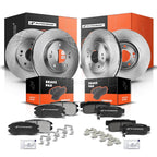 Set of 4 Disc Brake Rotors & Ceramic Pads for Hyundai Tucson Kia 4WD