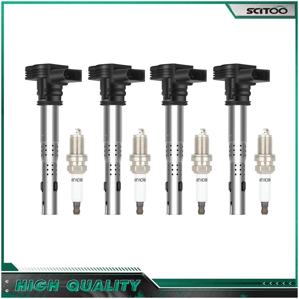 Ignition Coils & Spark Plugs for Volkswagen Jetta Passat Beetle Audi A3 A4 A5 A6 (2000–2023)