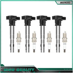 Ignition Coils & Spark Plugs for Volkswagen Jetta Passat Beetle Audi A3 A4 A5 A6 (2000–2023)