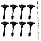 8X Ignition Coils & Spark Plugs for Nissan Titan Armada QX56 NV2500 3500 (2004–2023)