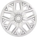 Set of 4 16" Silver Snap On Wheel Covers Hub Caps R16