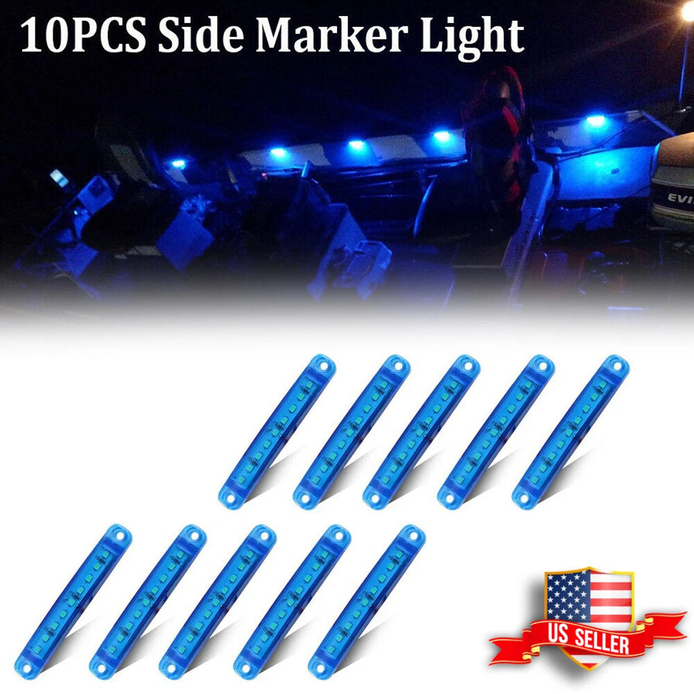 Set of 10 Blue LED Rock Lights for Off Road Truck Car ATV SUV