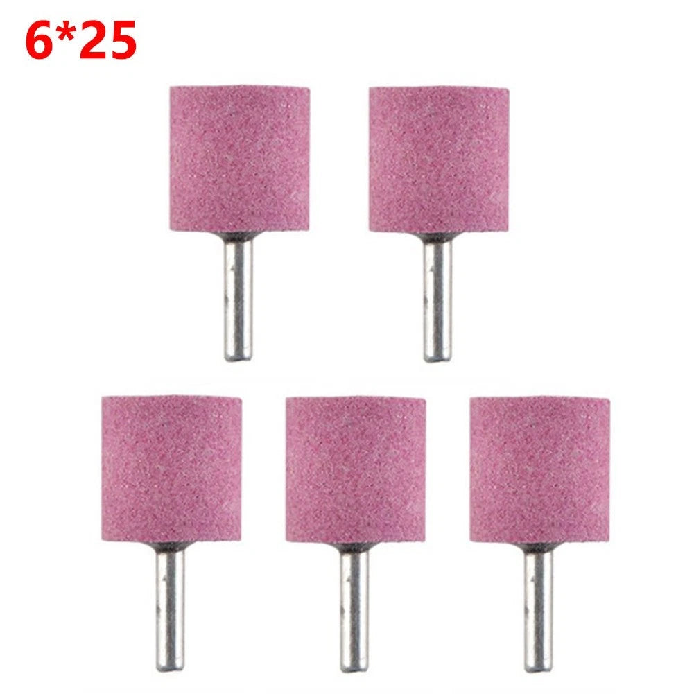 5pcs Shank Abrasive Mounted Stone Cylinder for Rotary Tool Grinding Wheel