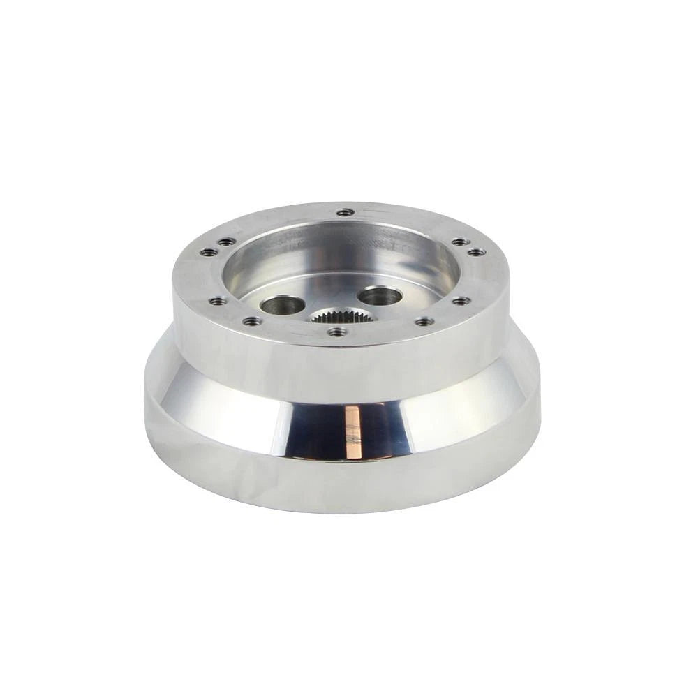 Steering Wheel Adapter Polished Short Hub for 5 and 6 Hole Steering Wheels