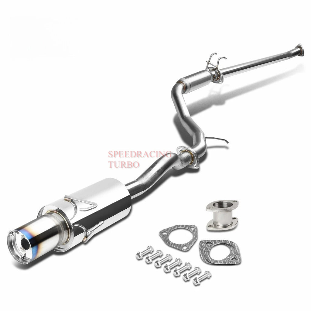4" Round Burnt Muffler Tip for Honda Civic (2006–2011) T-304 Racing Catback