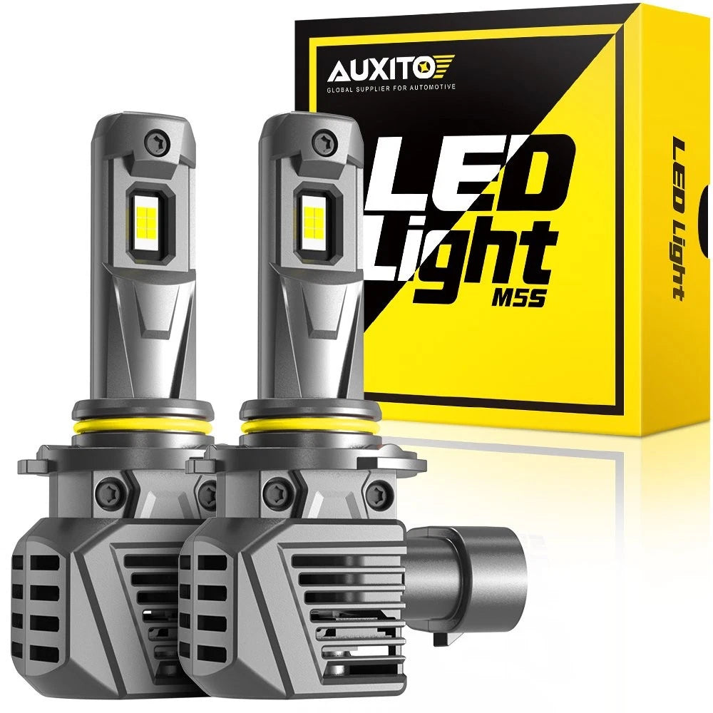 2X AUXITO 9005 LED Headlight Bulbs for High Beam (6500K White)