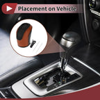 1 Pc Gear Shift Knob Cover for Volkswagen Taos (2022–2023) Brown Black