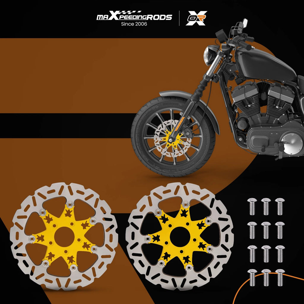 2X Floating 11.8" Front Brake Rotors Kit for Harley-Davidson Sportster (2014–2024)