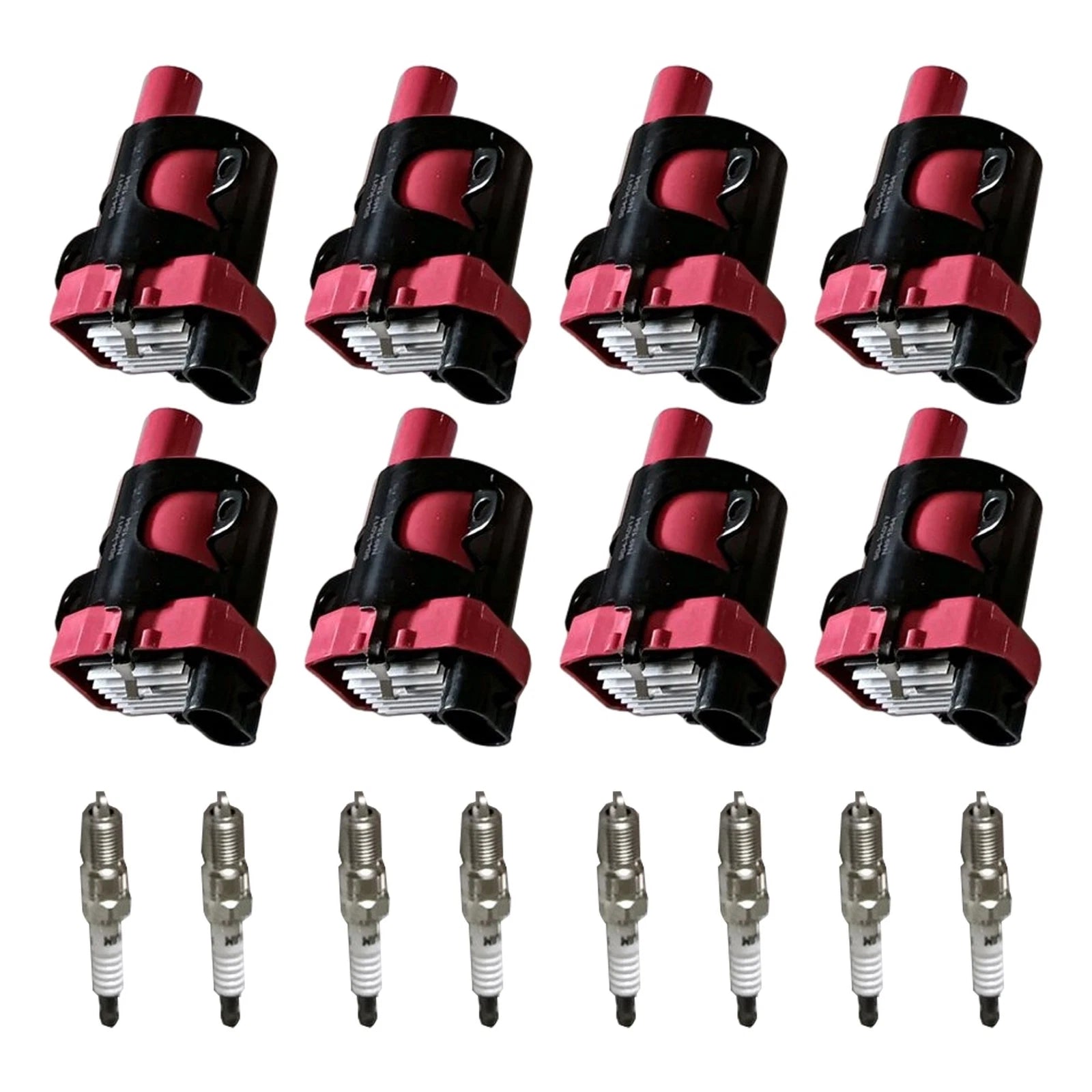 Set of 8 Ignition Coils & Iridium Spark Plugs for Chevrolet Express Silverado