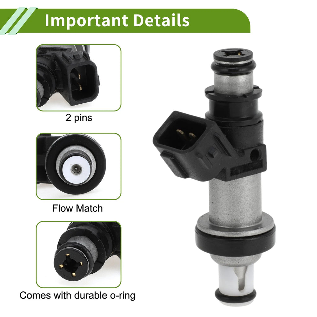 Fuel Injector No. 06164PCC000 for Honda CR-V 2.0 (1999–2001) 1 Pc Black