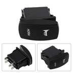Rocker Switch Black ABS Blue LED Speaker Push Button for Car