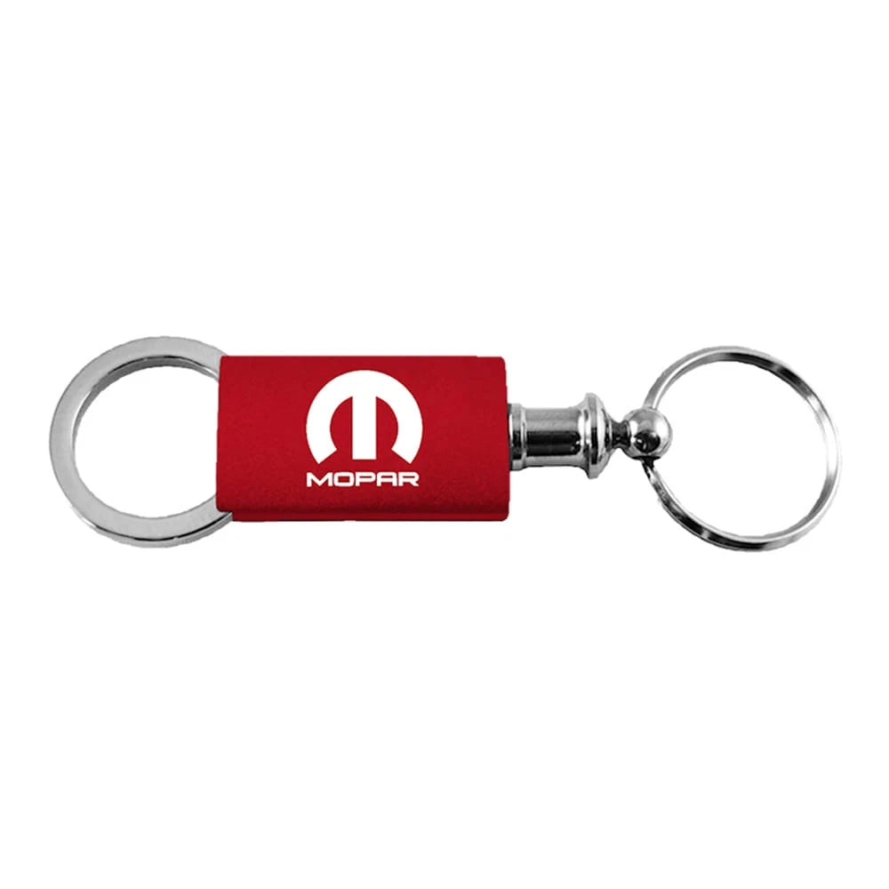 Red Anodized Aluminum Valet Keychain - Officially Licensed for Mopar Vehicles
