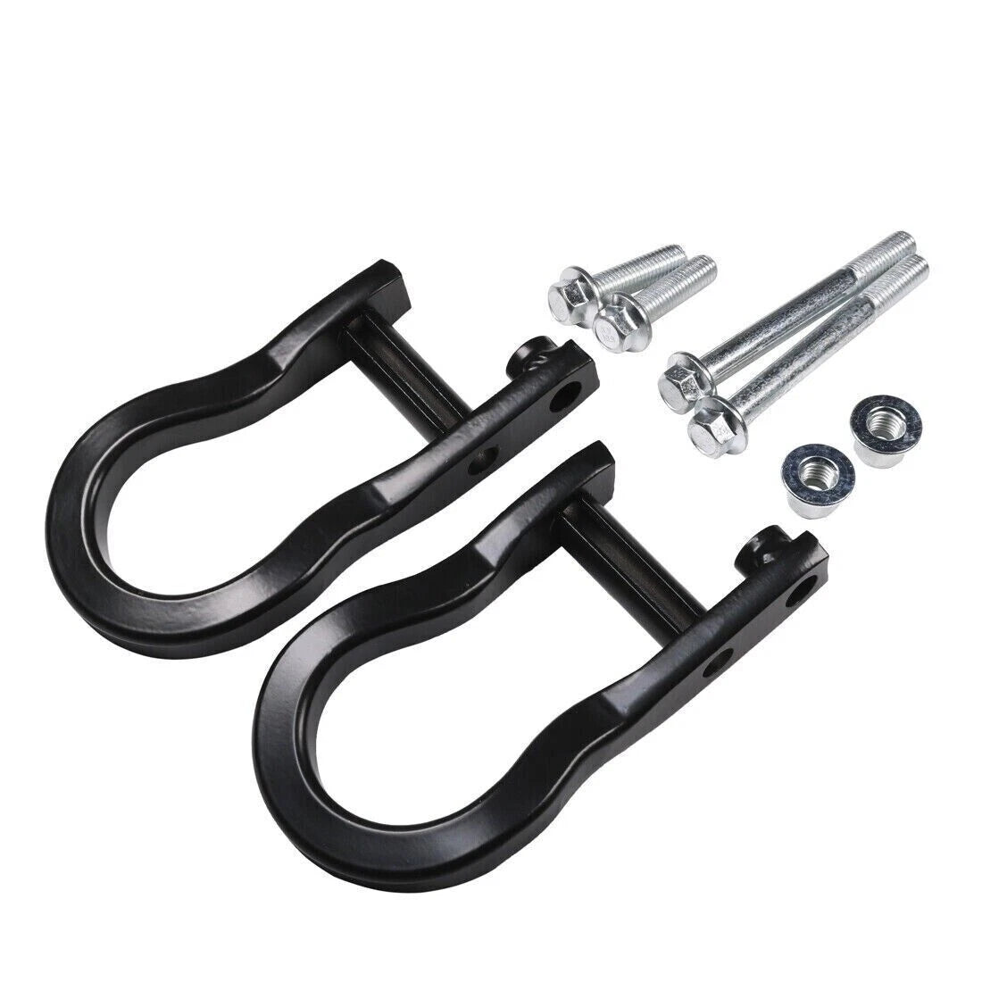 1 Pair Black Tow Hooks for Chevrolet GMC Silverado Sierra 1500 (2007–2019) 84072463