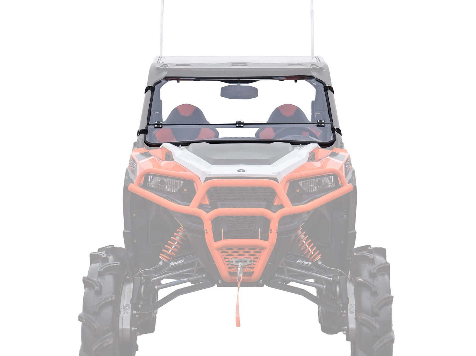 Scratch Resistant Flip Down Windshield for Polaris General 1000 (2016–2023)