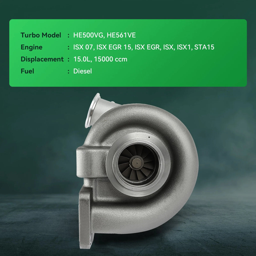 HE561VE Turbo for Cummins ISX1 ISX 15 STA15 (2007–2014) 14.9L Diesel Engine