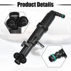 1 Pair Headlight Washer Nozzle for Mercedes-Benz CL 550 (2007)