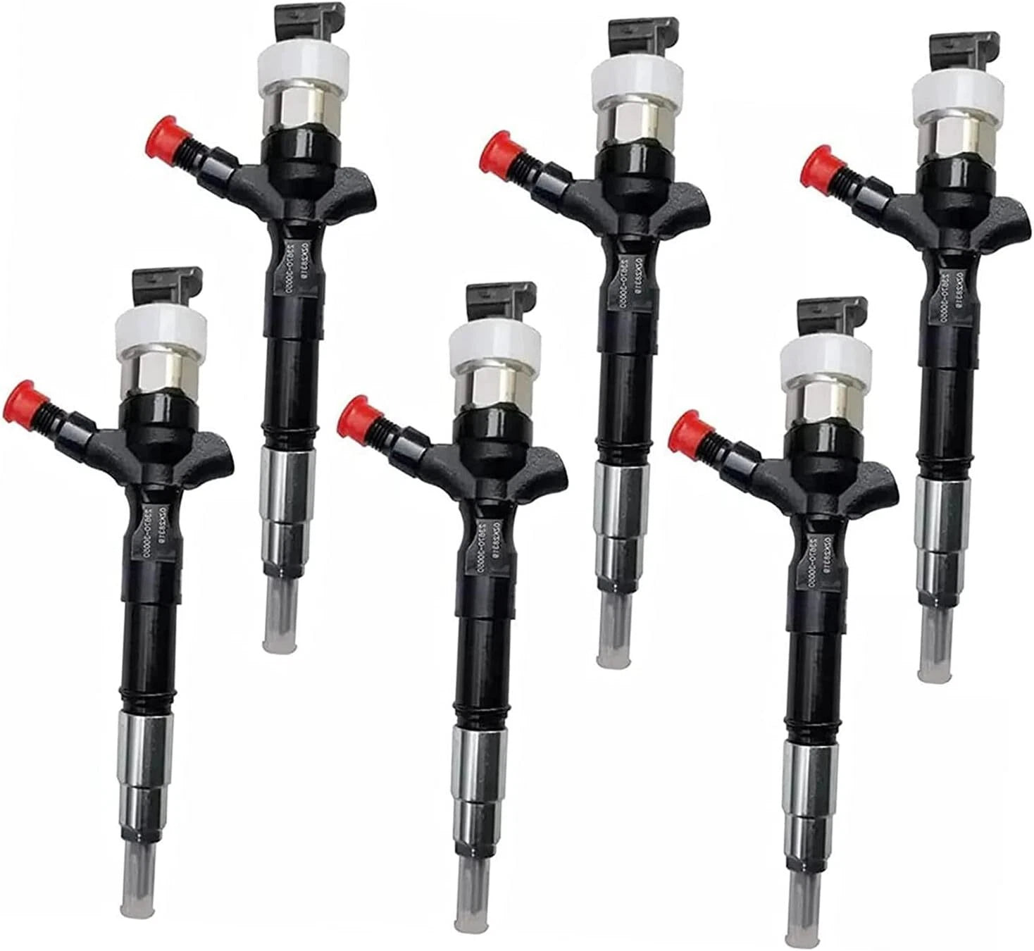 6X Fuel Injector 23670-30050 for Toyota Vigo 2KD Hilux Hiace (2005–2015)