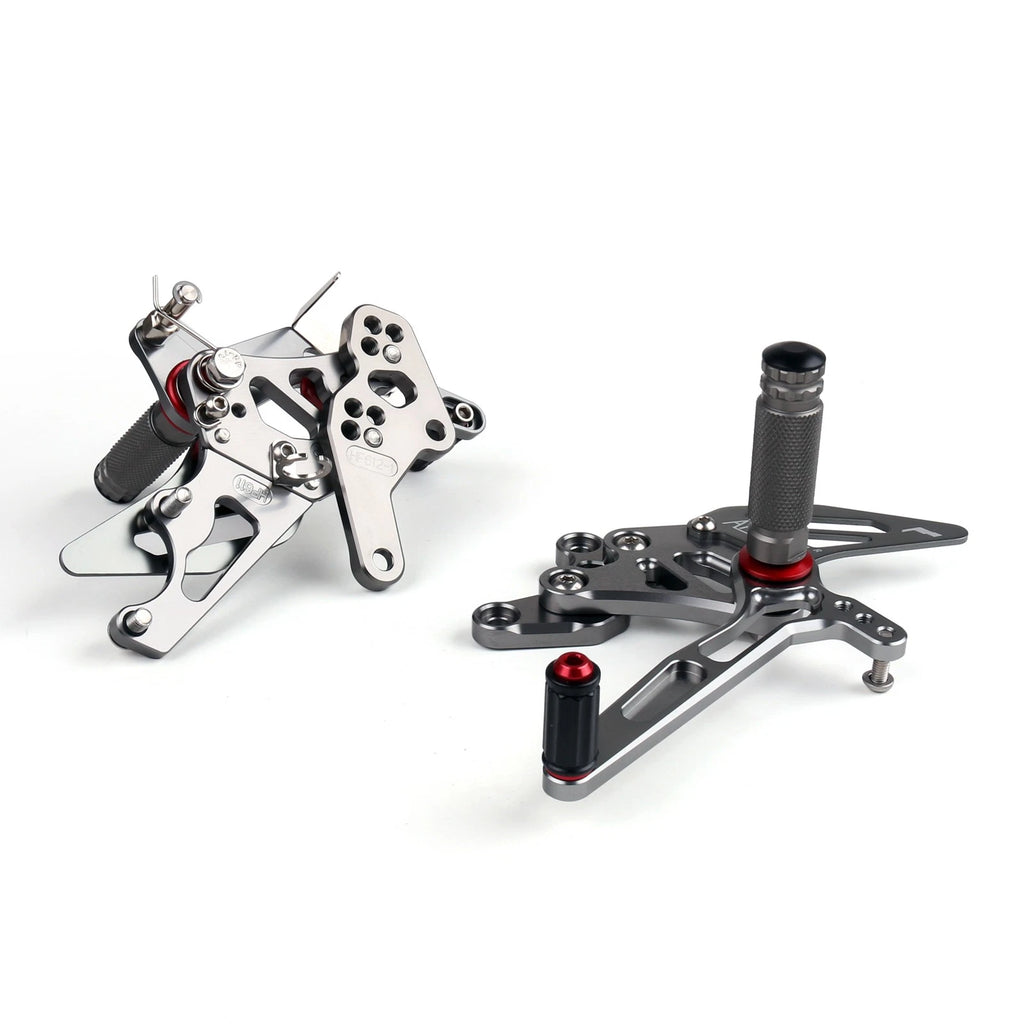 Rearset Foot Pegs for Yamaha YZF R25 (2015–2019) Gray