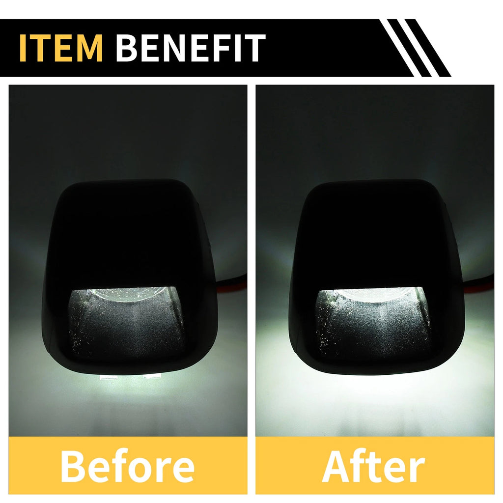 2X License Plate Light Tag Lamp for Nissan Titan (2007–2015) Clear Lens