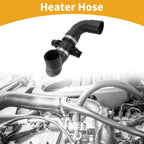 2.0L Heater Hose Rubber Black for BMW 528i xDrive (2012-2014)