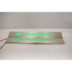 Brushed Replacement Door Sill Kit w/Red LED&'Stingray' Logo for 2014-19 Corvette