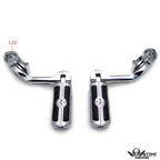 Gear Skull Chrome Footpeg Footrest for Harley Softail Deluxe (2005–2017)