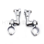 1" Highway Footpeg Mounts Clamps for Harley Sportster Softail CVO