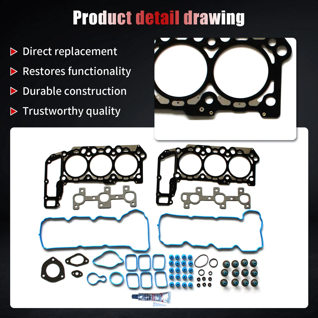 Head Gasket Set for Dodge Ram 1500, Dakota, Jeep Grand Cherokee, Liberty (2005–2012)