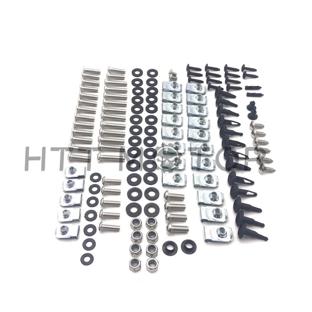 Complete Silver Fairing Bolt Kit for Yamaha YZF R1 (2007–2008)