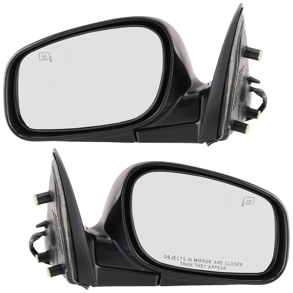 Set of 2 Heated Mirrors for Sedan