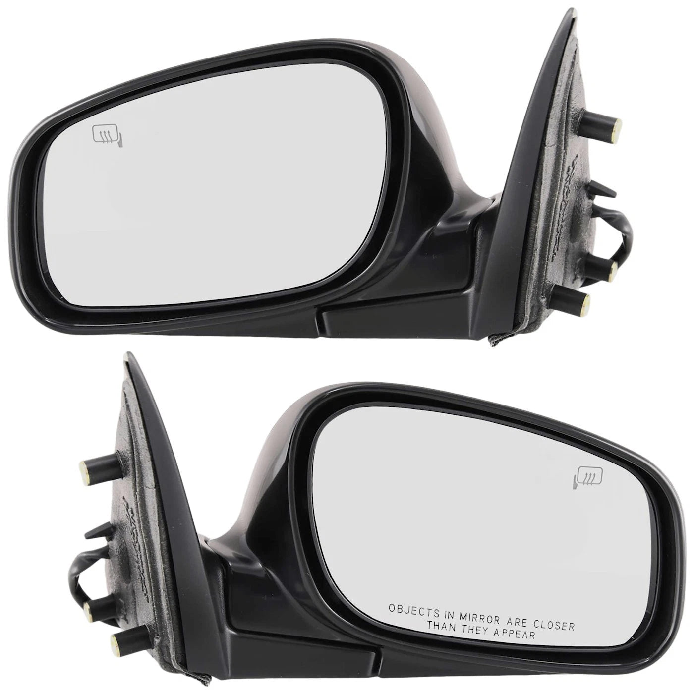 Set of 2 Heated Mirrors for Sedan