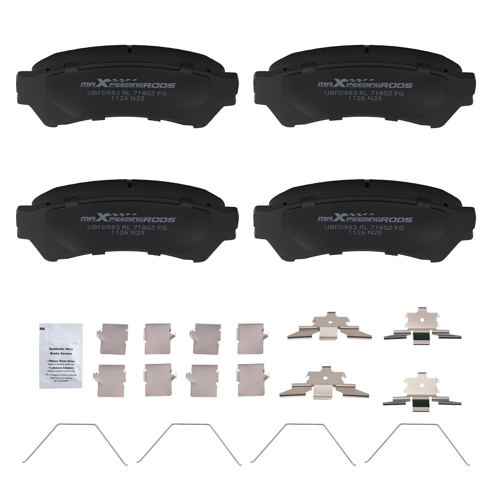 Rear Ceramic Brake Pads Kit for Ford Fusion, Lincoln MKZ (2006–2012)