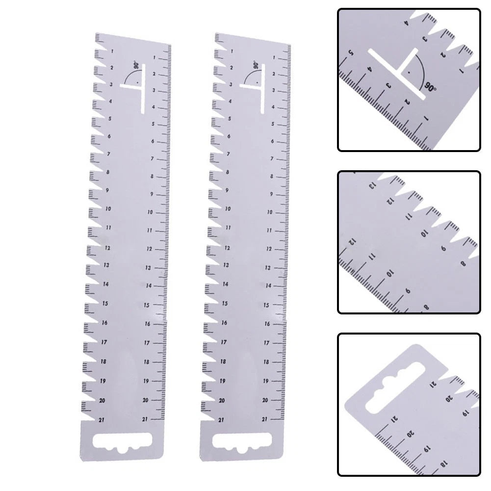 2X Sewing Ruler Spare Tools 21cm Ultra-thin Soft White Wire