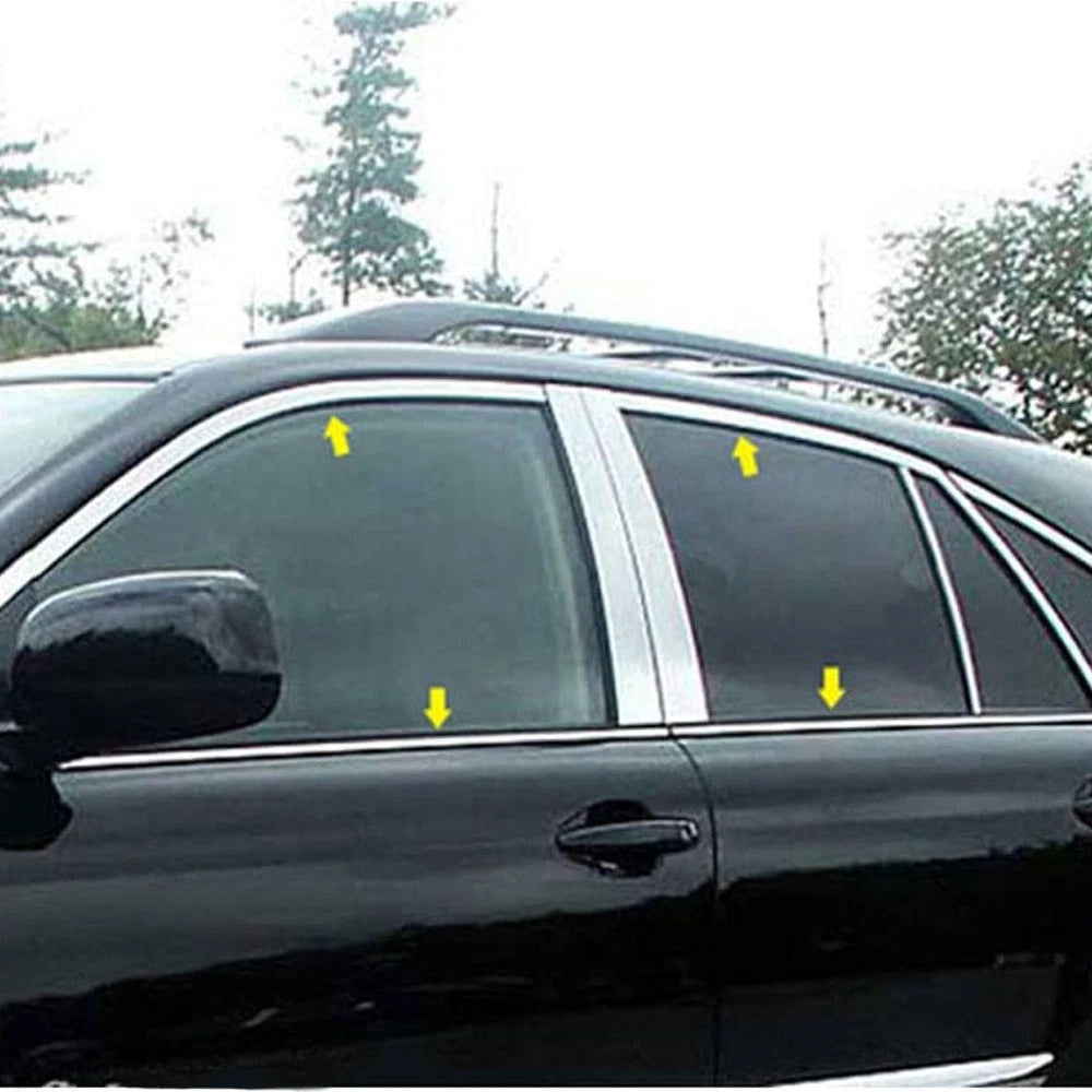 Luxury FX Stainless Steel Window Trim Kit for Lexus RX400h (2004–2009)