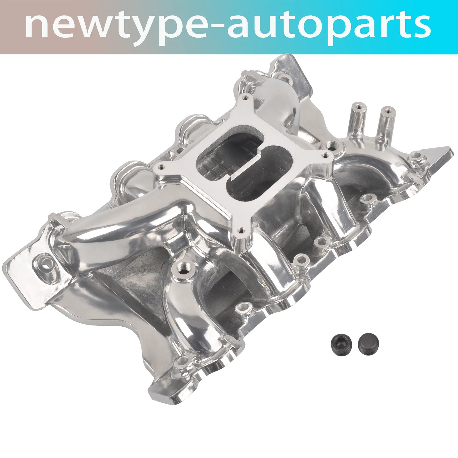Polished Cool Gap Intake Manifold for Ford 351C Cleveland (1970–1986)