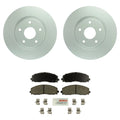 Front Rotors & Blue Ceramic Disc Brake Pad Kit for Pacifica Grand Caravan (2017–2020)