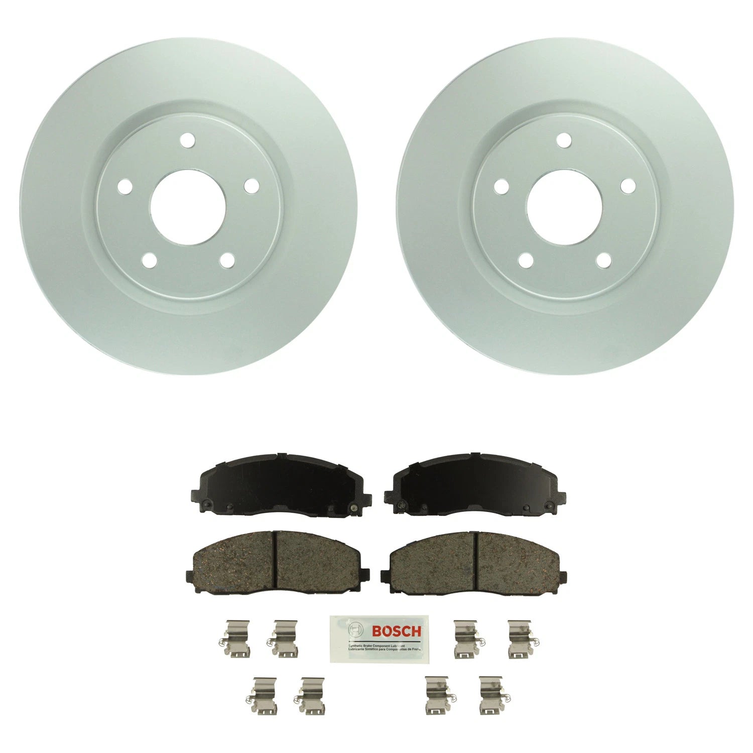 Front Rotors & Blue Ceramic Disc Brake Pad Kit for Pacifica Grand Caravan (2017–2020)