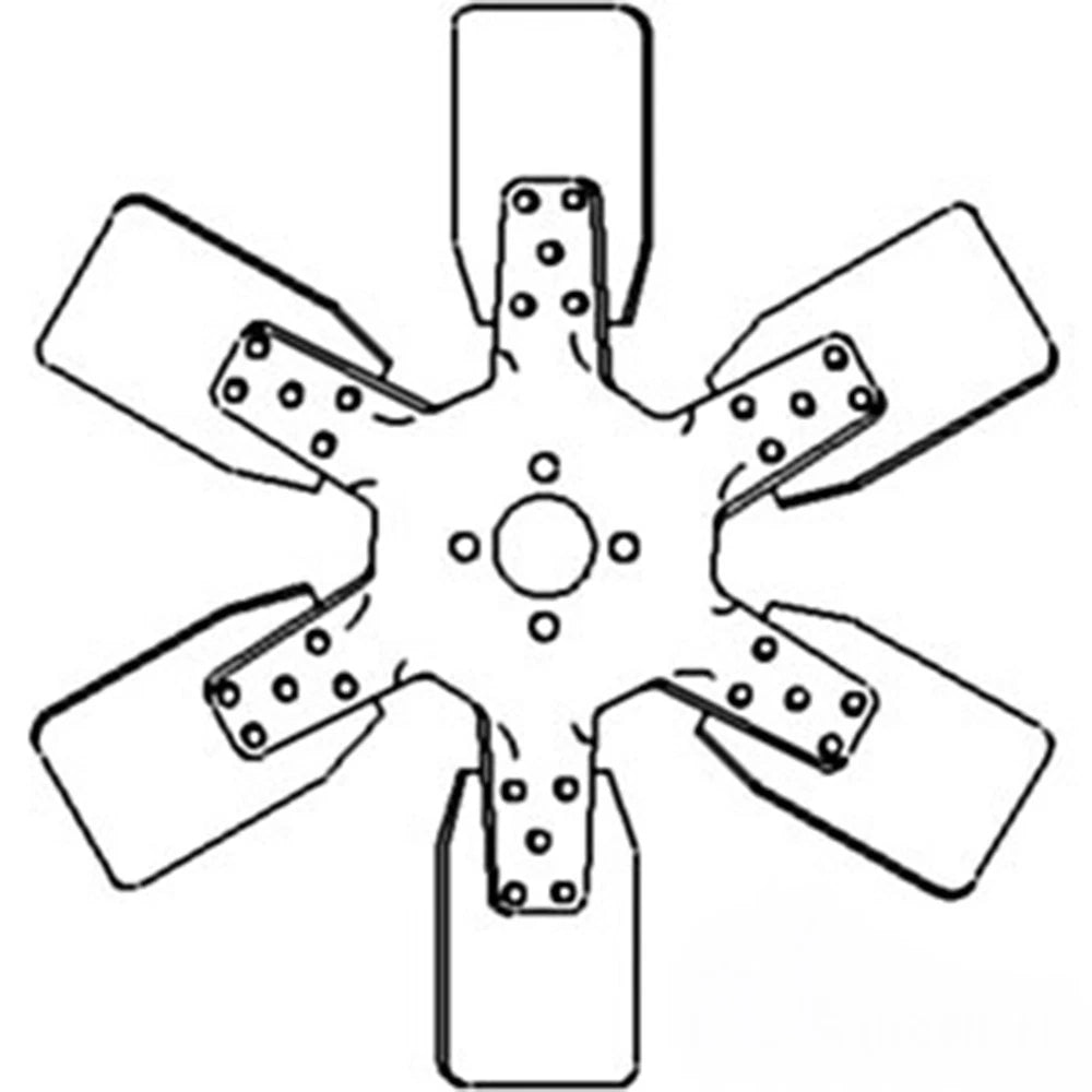 6 Blade Fan for 2500A 2500B 574 674 784 (Fits 527473R1 84355C1)