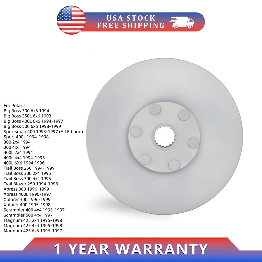 Rear Brake Rotor Disc for Polaris 300 400L (1994–1996) 1910177 1910148 1910121