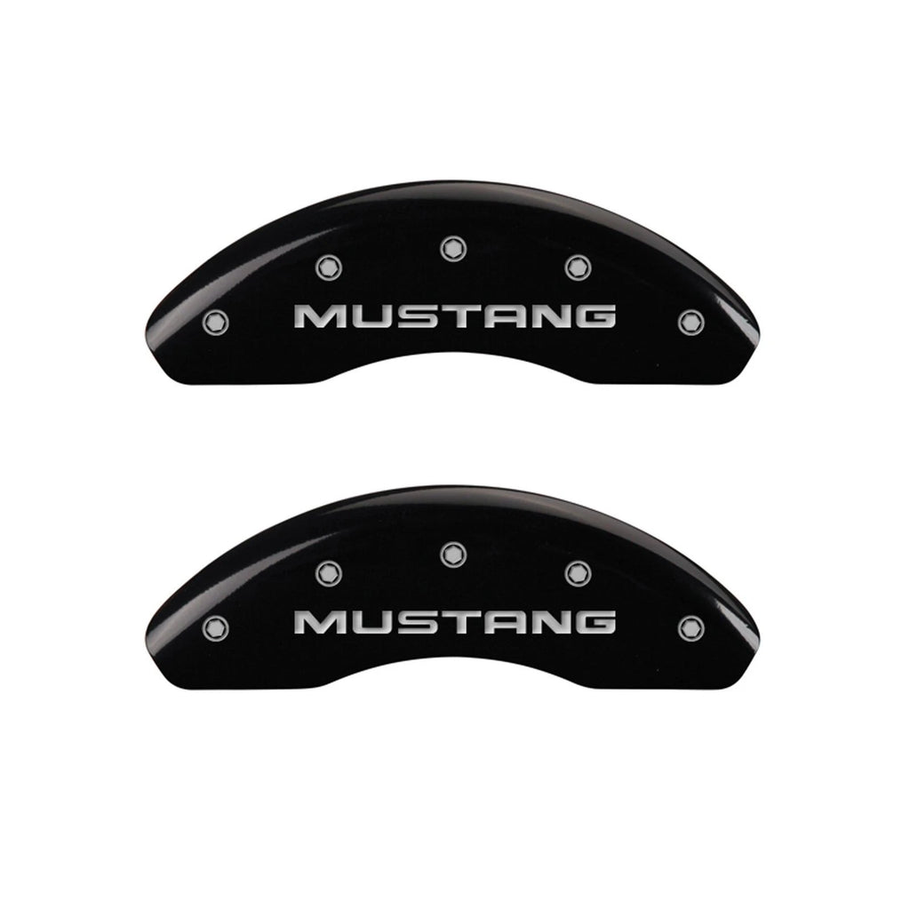 Front and Rear Black GT Brake Caliper Covers for 1997–1998 Ford Mustang